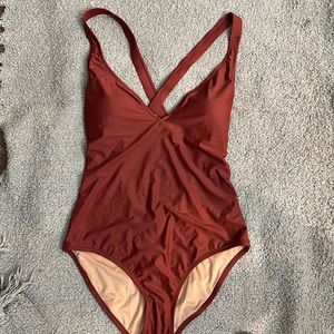 J Crew cross strap one piece. Never worn - originally $118.